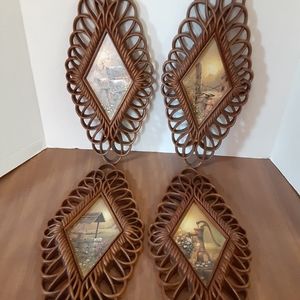 Vintage Country Wall Plaques Burwood Products Co.